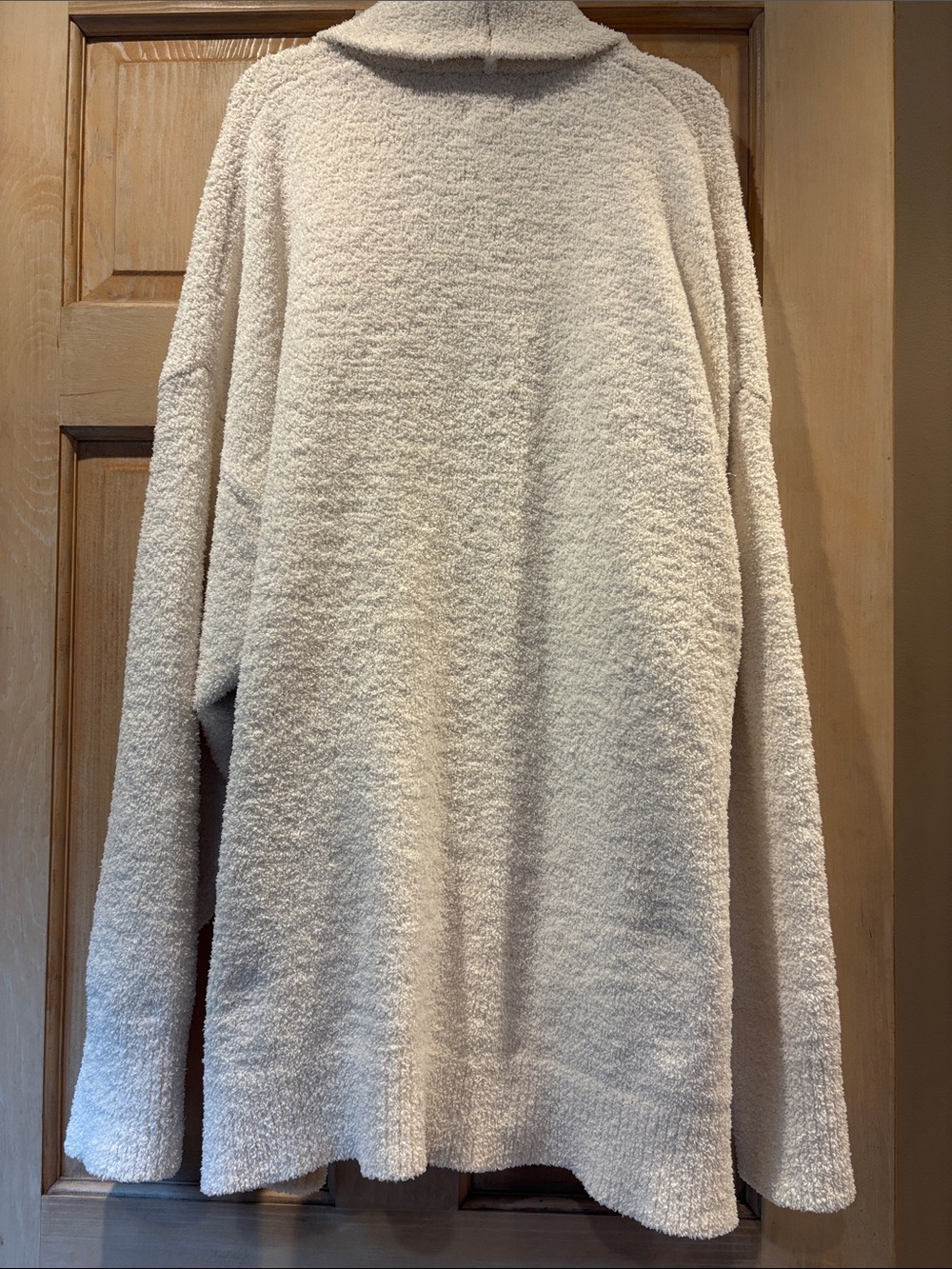 aerie Cream Bouclé Button Cardigan XXL - Picture 6 of 8